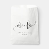 We doen bewerkbare kleur bruiloft gunst zakken bedankzakje (Voorkant)