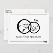 We doen bruiloft opslaan van de datum Briefkaart ( (Voorkant / Achterkant)