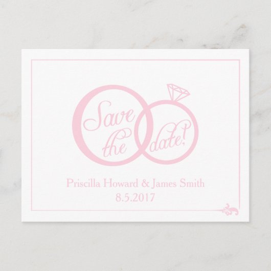 We doen bruiloft opslaan van de datum Briefkaart ( (Voorkant)