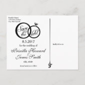 We doen bruiloft opslaan van de datum Briefkaart (Achterkant)