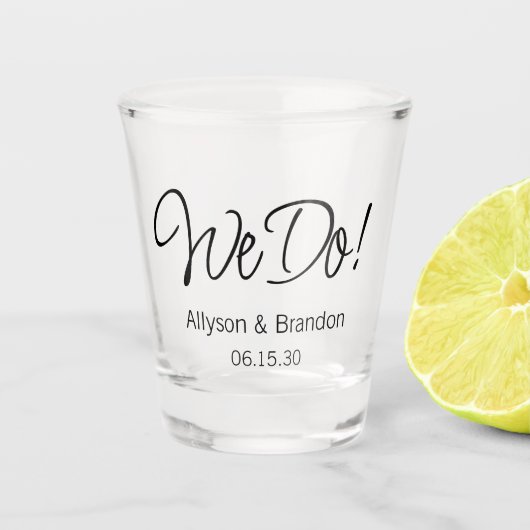 We doen bruiloft schot glas (Voorkant)