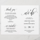 We doen dat, Black, Foldable Wedding Ceremonony Pr (Voorkant)
