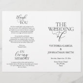 We doen dat, Wedding Ceremony Foldable Program (Voorkant)