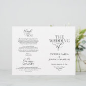 We doen dat, Wedding Ceremony Foldable Program (Staand voorkant)