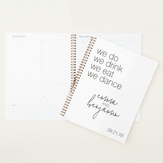 We doen Drink Eat Dance - Modern Wedding Planner (Display)