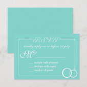 We doen een huwelijk RSVP kaartje (Voorkant / Achterkant)