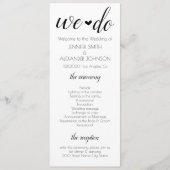 We doen een huwelijksprogramma programma (Voorkant)