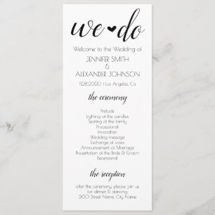 We doen een huwelijksprogramma programma