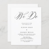 We doen een huwelijksuitnodiging (Voorkant / Achterkant)