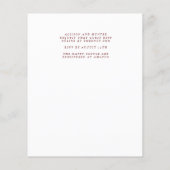 We doen een huwelijksuitnodiging (Achterkant)