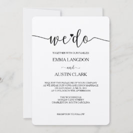 We doen een huwelijksuitnodiging - Kraft Kaart