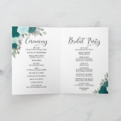 We doen elegante Blauwgroen & Aqua Rozen Boho brui Programma (Binnen)