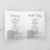 We doen elegante Bourgondische Roos gevouwen bruil Programma (Binnen)