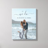 We doen handgeschreven Script Couple Photo Canvas Afdruk (Voorkant)