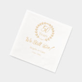 "We doen het nog steeds" 50ste bruiloft Jubileum Folie Servetten