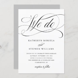 WE DOEN Klassieke uitnodiging tot weddenschappen