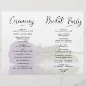 We doen moderne Amethist Paarse Roos bruiloft prog (Achterkant)