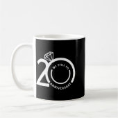 We doen nog steeds 20 jaar - 20ste bruiloft Jubile Koffiemok (Links)