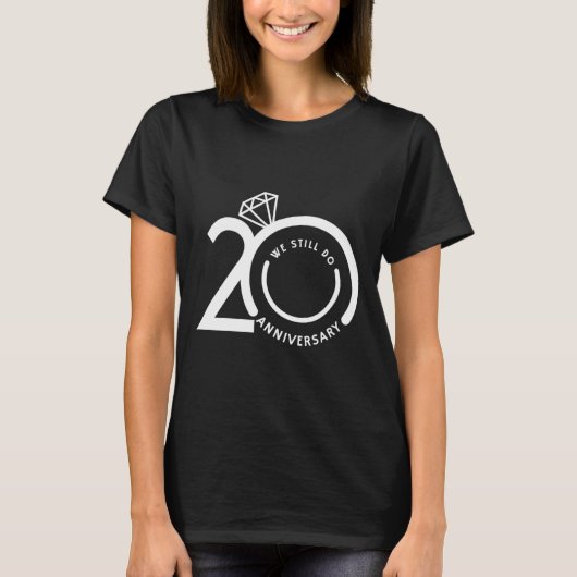 We doen nog steeds 20 jaar - 20ste bruiloft Jubile T-shirt (Voorkant)