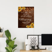 We doen nog steeds 25e bruiloft Jubileum String Li Poster (Thuiskantoor)