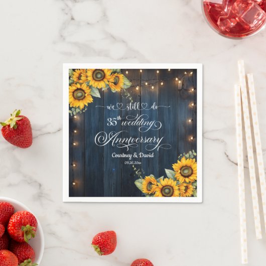 We doen nog steeds 35e bruiloft Jubileum String Li Servet (Insitu)