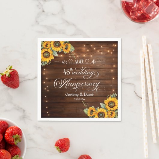 We doen nog steeds 45e bruiloft Jubileum String Li Servet (Insitu)