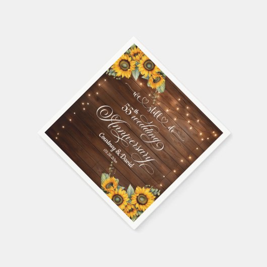 We doen nog steeds 55e bruiloft Jubileum String Li Servet (Hoek)