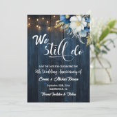 We doen nog steeds 5th Wedding Jubileum String Lig Save The Date (Staand voorkant)