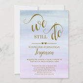 We doen nog steeds Dusty Blue en Lila met Gold Vow Kaart (Voorkant)