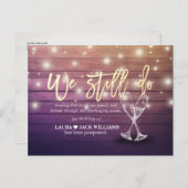 We doen nog steeds een weddenschap dat liefde gedu aankondigingskaart (Voorkant / Achterkant)