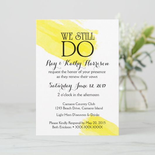 We doen nog steeds Jubileum uitnodigen Kaart (Staand voorkant)