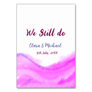 We doen nog steeds roze paarse waterverf glitters  kaart