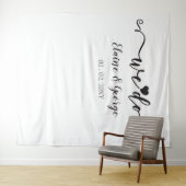 We doen Script Heart Weddenschap Foto Prop Backdro Wandkleed (In Situ (horizontaal))