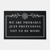 We doen waarschijnlijk gewoon alsof we niet thuis deurmat (Voorkant)