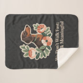 We Don’t Walk Fast; We Walk Meaningful Sherpa Deken (Voorkant (horizontaal))