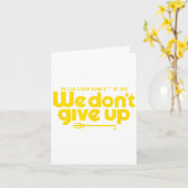 We Don't Give Up - Seattle Baseball  Kaart (Gele Bloem)