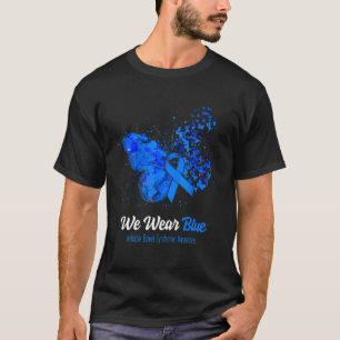 We Draag Blue Irritable Bowel Syndrome Awareness B T-shirt