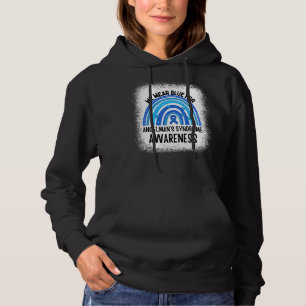We Draag Blue voor Angelman Syndrome Awareness Blu Hoodie