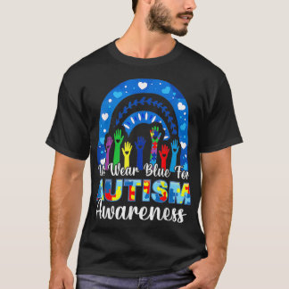 We Draag Blue voor Autism Awareness Autistics Rain T-shirt
