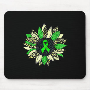 We Draag Green Sunflower Nierziekte Bewustzijn W Muismat