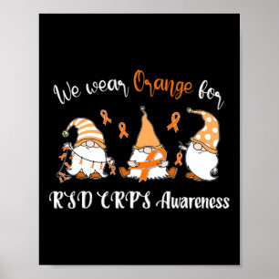 We Draag met Sinaasappel voor RSD CRPS Awareness Poster