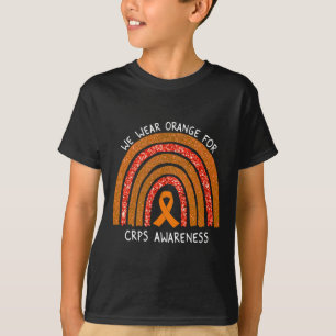 We Draag Oranje lint voor CRPS Awareness Rainbow T-shirt
