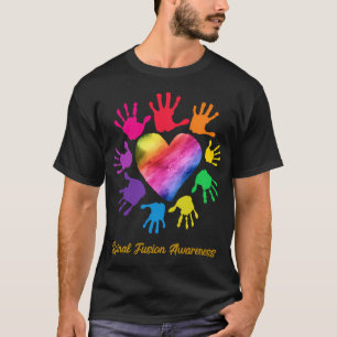 We Draag Rainbow He voor Sal Fusion Awareness T-shirt