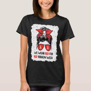 We Draag rood voor de rode lintweek T-shirt
