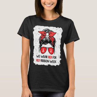 We Draag rood voor de rode lintweek T-shirt