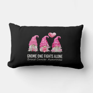We Draag roze gnoom gnomen Breast Cancer Bewusthei Kussen