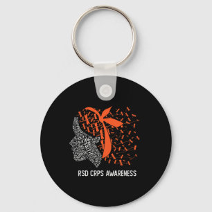 We Draag Sinaasappel voor RSD CRPS Awareness 2 Sleutelhanger