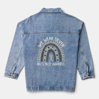 We Draag zilverregenboog voor Bellu2019s Palsy Awa Denim Jacket