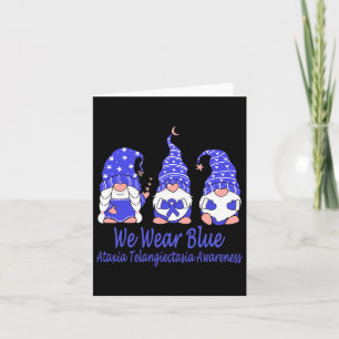 We dragen blauw voor Ataxia Telangiectasia bewustz Kaart