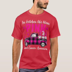 We dragen in oktober roze shirt, vrachtwagen kabou t-shirt